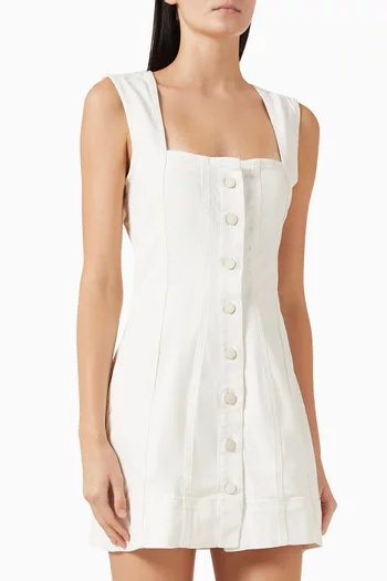 Power Stretch Mini Dress in Cotton Blend