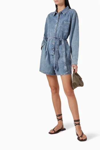 Weightless Romper in Denim
