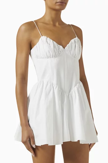 Babydoll Mini Dress in Poplin