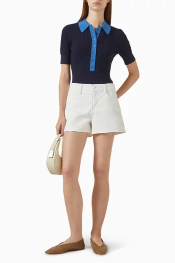 Cable Knit Bodysuit in Nylon-blend