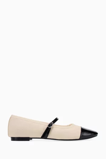 حذاء ماري جين جورجيانا بكعب مسطح جلد