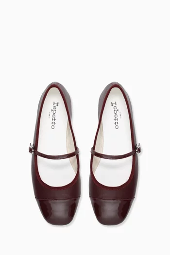 Georgiana Mary Jane Flats in Leather