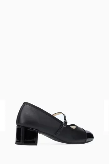 Georgiana 45 Mary Jane Pumps in Leather