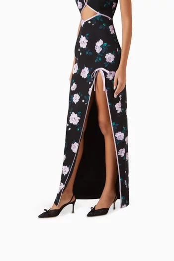 Kris Glitz 75 Slingback Pumps in Mesh & Satin