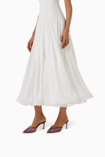 Katy 75 Sandals in Lace & Satin