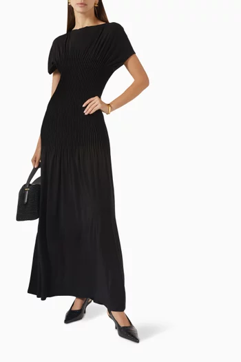 Knife-pleated Dress in Jersey