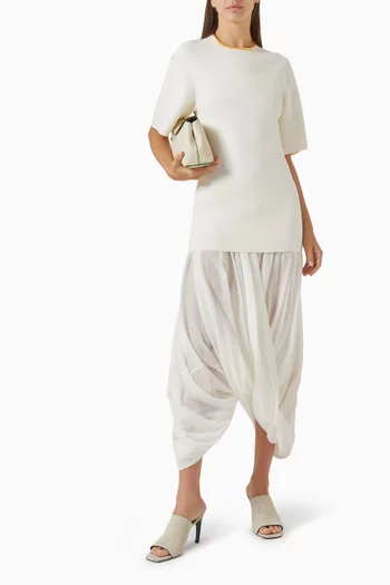 Cocoon T-shirt Dress in Viscose Blend