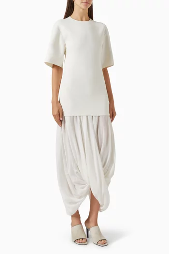 Cocoon T-shirt Dress in Viscose Blend