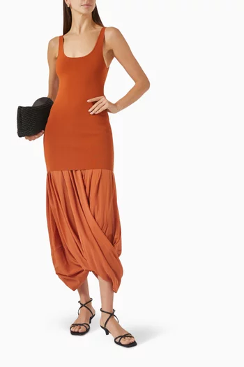 Cocoon Tank Dress in Viscose Blend