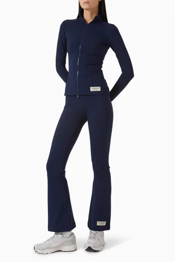 V Front Flared Leggings in Recycled Softskin