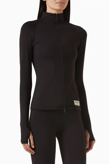 Fitted Running Top in Recycled Softskin