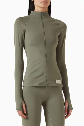 Fitted Running Top in Recycled Softskin