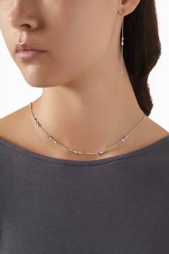 Station Necklace in Sterling Silver