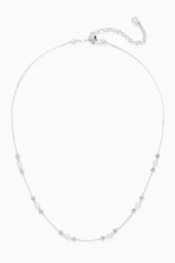 Station Necklace in Sterling Silver