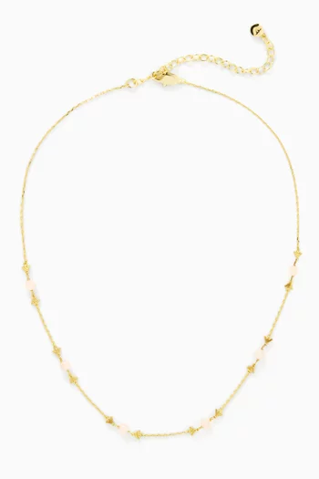 Station Necklace in Brass