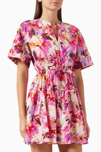 Nadira Mini Dress in Cotton Poplin