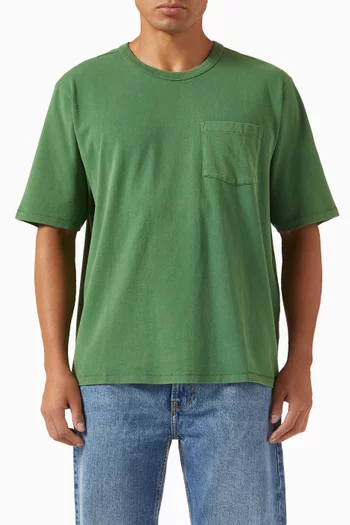 Garment-dyed T-shirt in Jersey