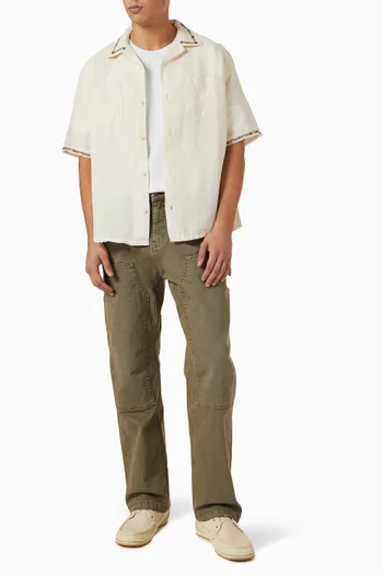 Rose Chain Shirt in Linen Blend