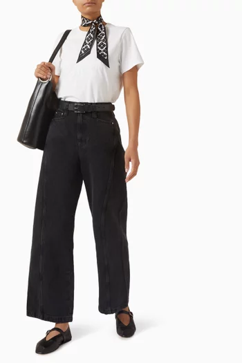 تي شيرت مطرز بشعار الماركة جيرسيه