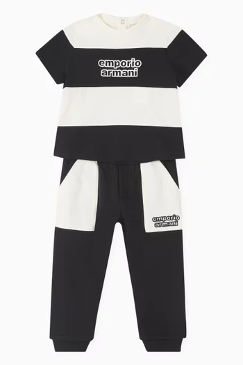 Colour-block Sweatpants in Cotton