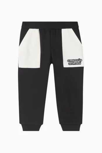 Colour-block Sweatpants in Cotton