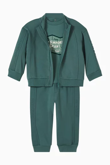 بنطال رياضي بتطريز شعار الماركة