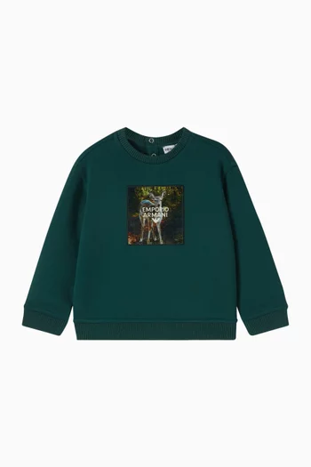Deer Graphic Sweatshirt