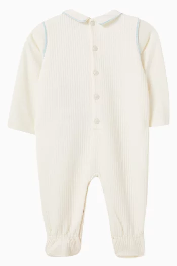 Ribbed Logo Pyjama Onesie