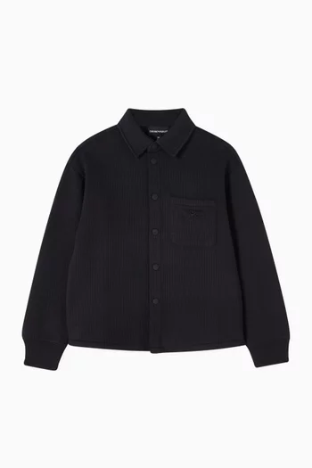 جاكيت بنمط قميص مبطن 