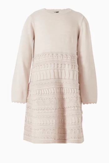 فستان متعدد الطبقات وكشكش مايكرو