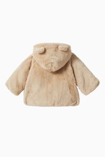 Faux Fur Hoodie