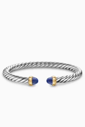 Cable Flex® Bracelet in Sterling Silver & 14kt Yellow Gold
