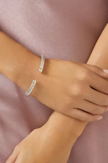 Cable Flex® Bracelet in Sterling Silver & 14kt Yellow Gold