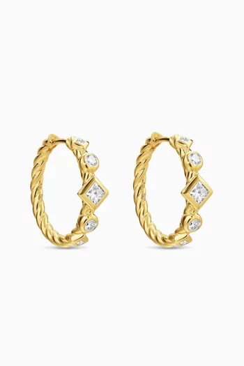 Petite Modern Renaissance® Hoop Earrings in 18kt Gold