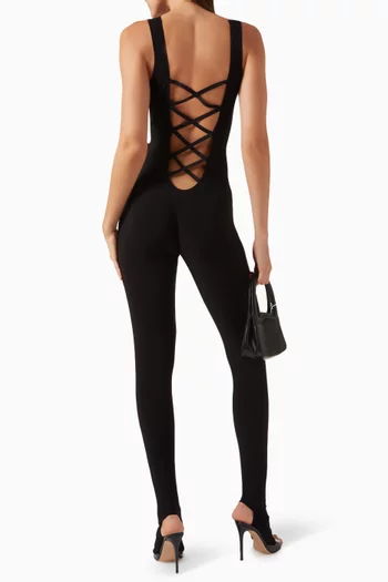 X Catsuit with Footie in Poly Lycra
