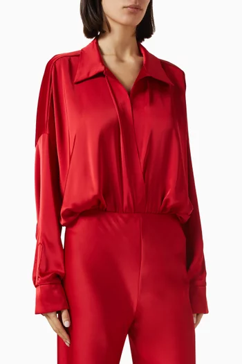 Super Oversized Boyfriend Nk Shirt Bodysuit