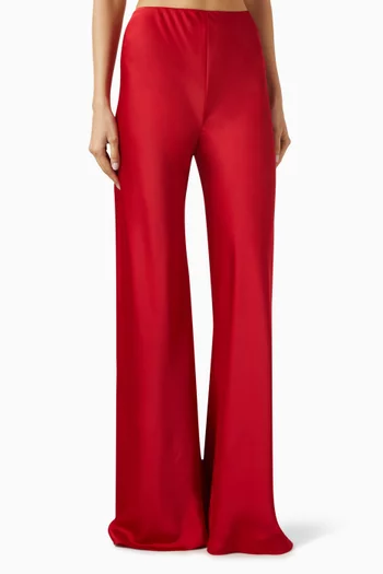 Bias Elephant Pants in Satin