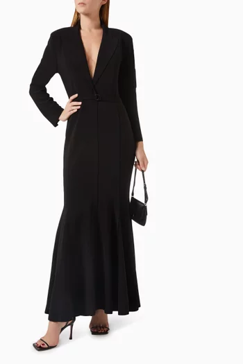 Single-breasted Blazer Gown