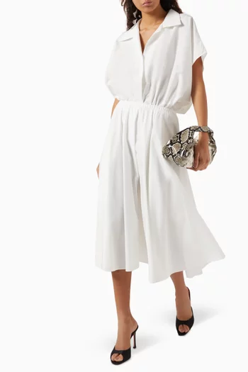Flared Midi Skirt