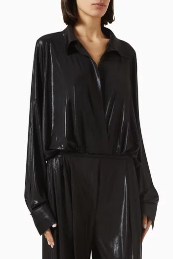 Super Oversized Boyfriend Nk Shirt Bodysuit