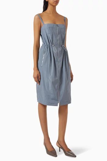 Zip Dress in Taffeta