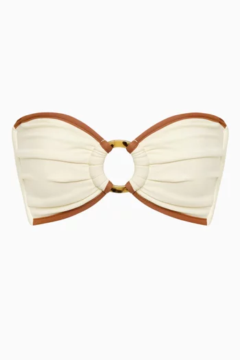 Tori Ties Bandeau Bikini Top
