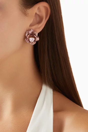Blush Rose Stud Earrings in 18kt Gold Vermeil