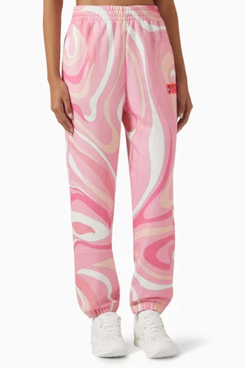 Marmo-print Sweatpants in Fleece