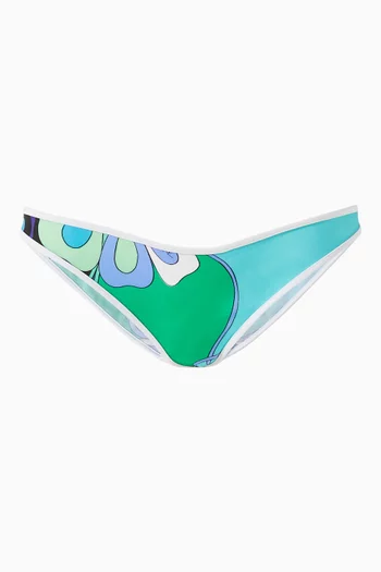 Orchidee-print Bikini Briefs
