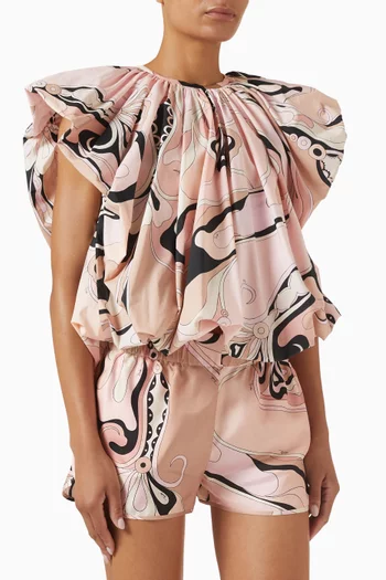 Orchidee-print Top