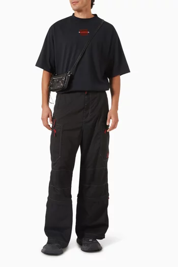 Utility Work Pants in Mixed Cotton Twill