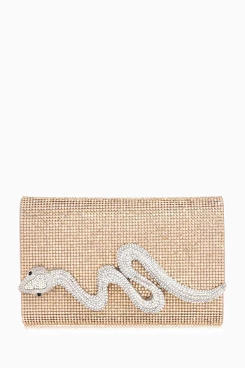 Serpent Fizzoni Crystal Clutch Bag