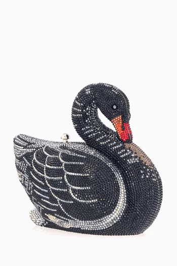 Swan Odile Clutch Bag in Crystal