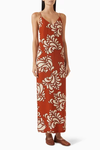 Provence Maxi Dress in Viscose Blend
